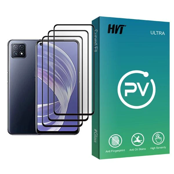 محافظ صفحه نمایش اچ وی تی مدل PV Glass MIX003 مناسب برای گوشی موبایل اوپو A73 5G بسته سه عددی