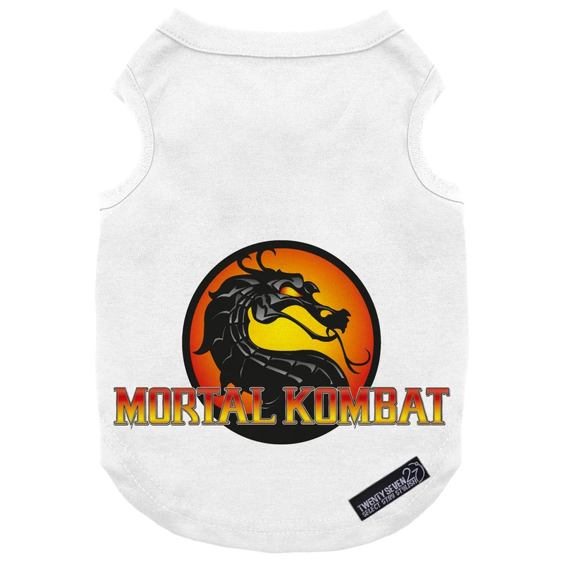 لباس سگ و گربه 27 طرح Mortal Kombat Logo کد MH1506 سایز XL