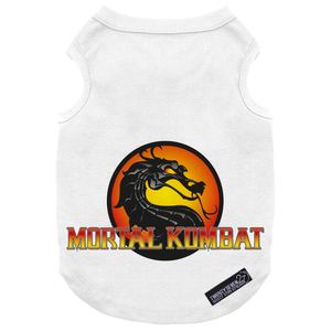 لباس سگ و گربه 27 طرح Mortal Kombat Logo کد MH1506 سایز XL