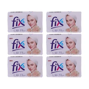 صابون شستشو فیکس مدل White Flower وزن 90 گرم بسته 6 عددی
