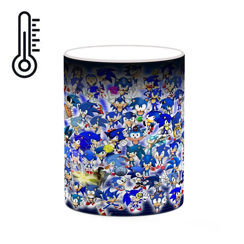 ماگ حرارتی کاکتی مدل بازی سونیک Sonic The Hedgehog کد mgh30236