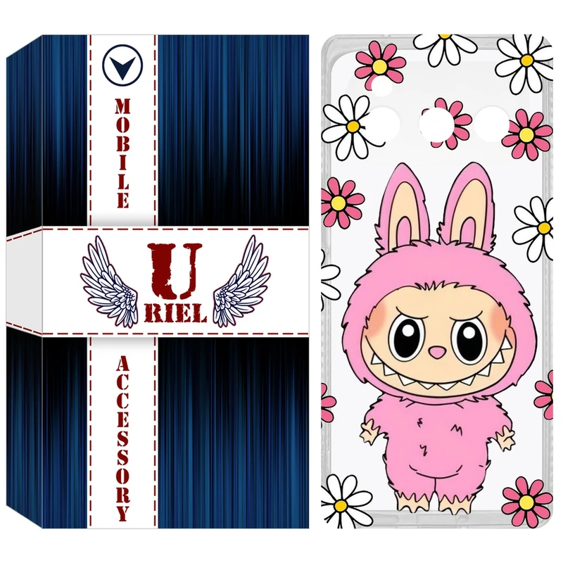 کاور یوریل مدل Clear کد 106 طرح لبوبو Labubu مناسب برای گوشی موبایل داریا Bond