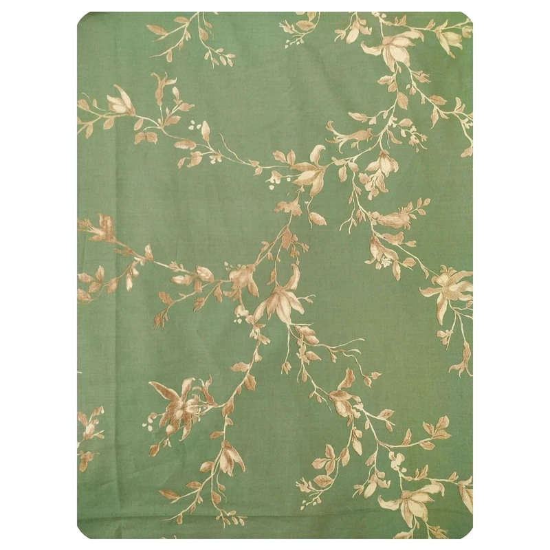 ملحفه کتان نخ پانیذ پود مدل آویسا کد P119 دو نفره سایز 235x220 سانتی‌متر