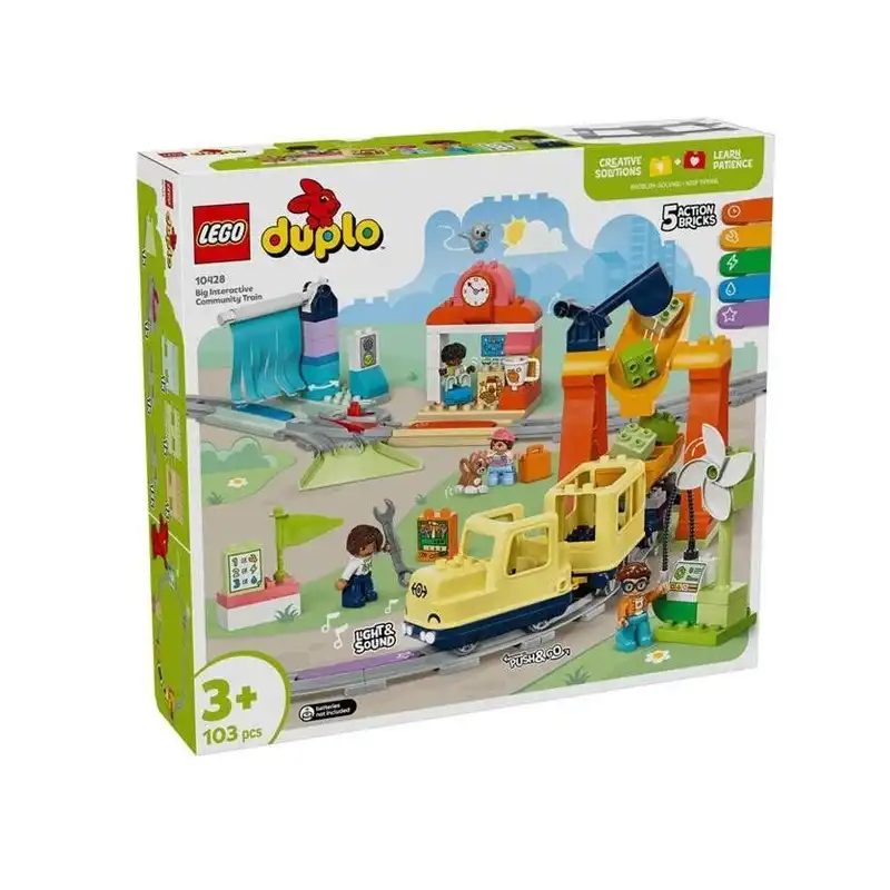 لگو 103 تکه سری Duplo مدل Big Interactive Community Train کد 10428