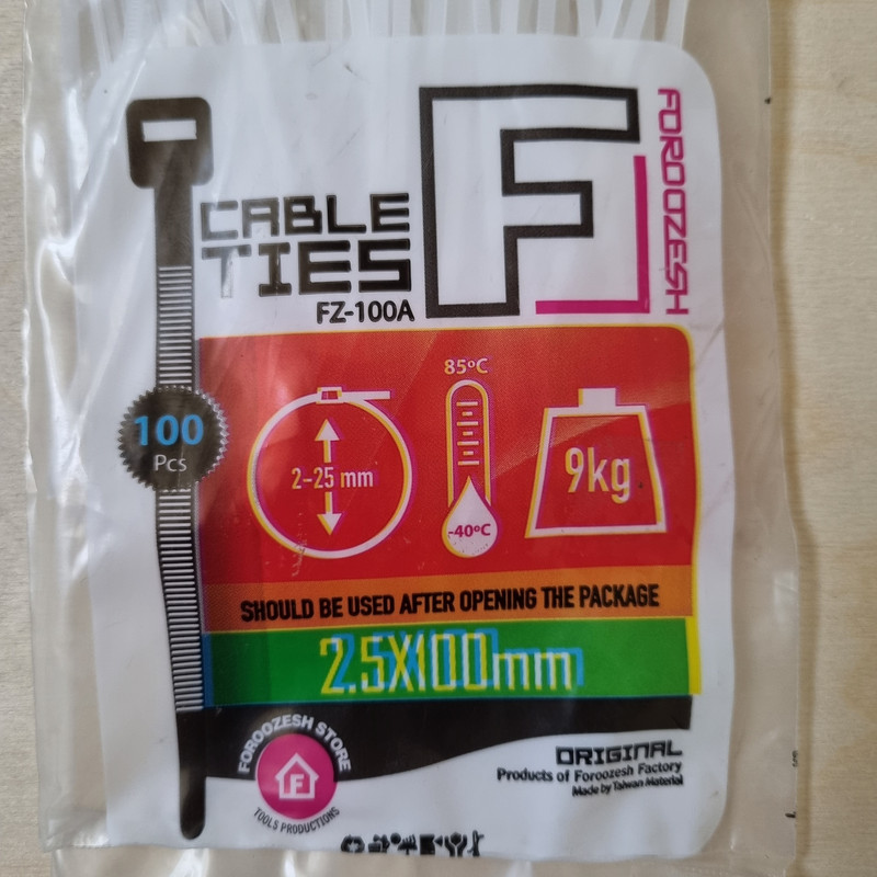 بست کمربندی فروزش مدل F10 بسته 300 عددی