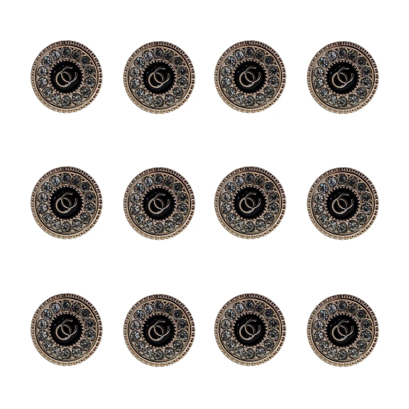 دکمه مدل نگین دار کد BTF-31403 بسته 12 عددی