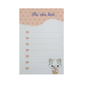 کاغذ یادداشت مدل تو دو لیست طرح پیشی کد 05 بسته 70 عددی