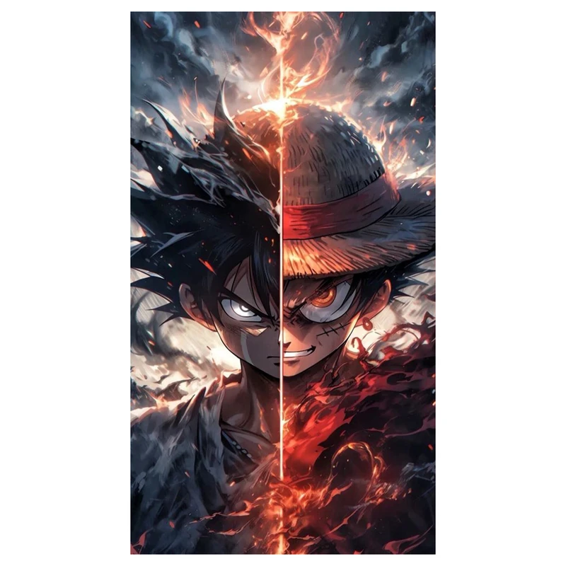 استیکر لپ تاپ و موبایل مدل انیمه طرح مانکی دی لوفی کد 160