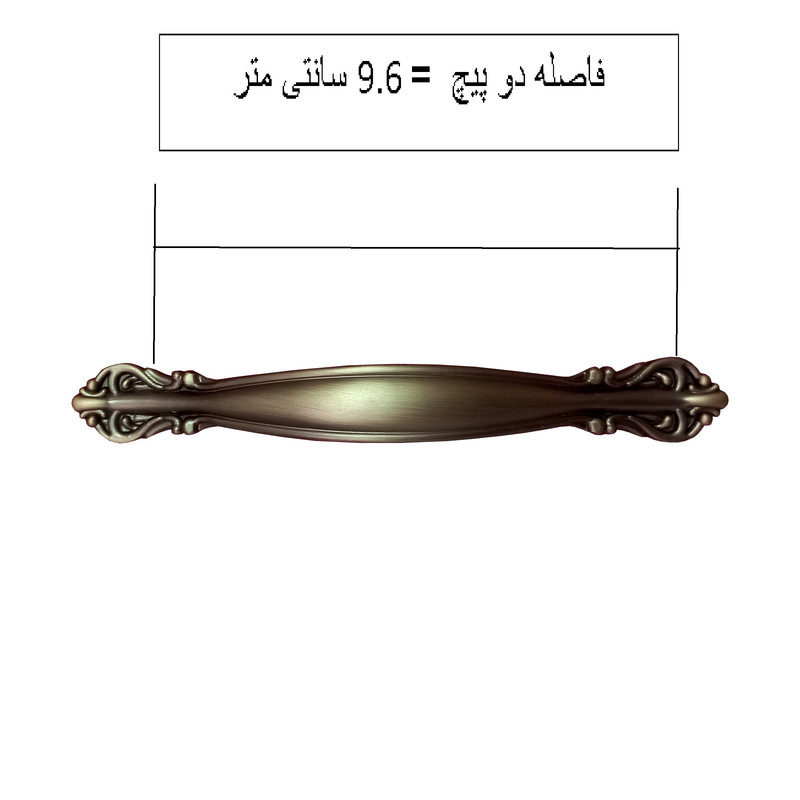 دستگیره کابینت مدل PO96 بسته 3 عددی