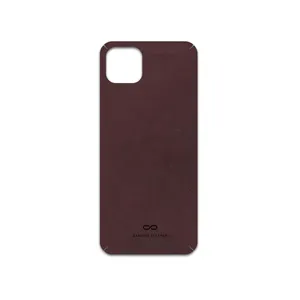MAHOOT Matte-Dark-Brown-Leather Cover Sticker for Wiko T10
