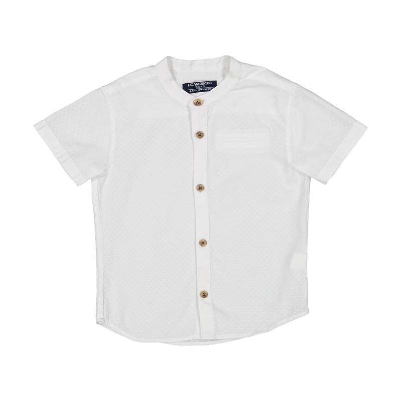 پیراهن پسرانه ال سی وایکیکی مدل 9SN361Z4-J5E-WHITE