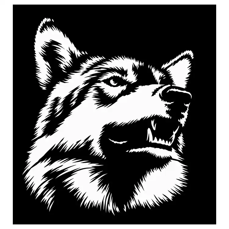 شابلون مدل سگ کد SP382-2