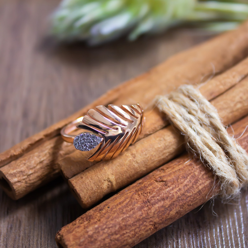 انگشتر طلا 18 عیار زنانه مدل C0016 انگشتر طلا 18 عیار زنانه مدل C0016