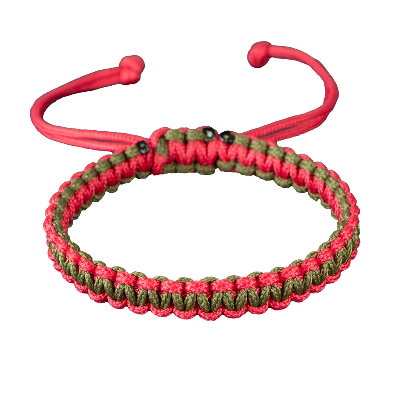 دستبند دست‌ساز زنانه ظریف آرت مدل بافت میکروکورد کد ZAG-BM11