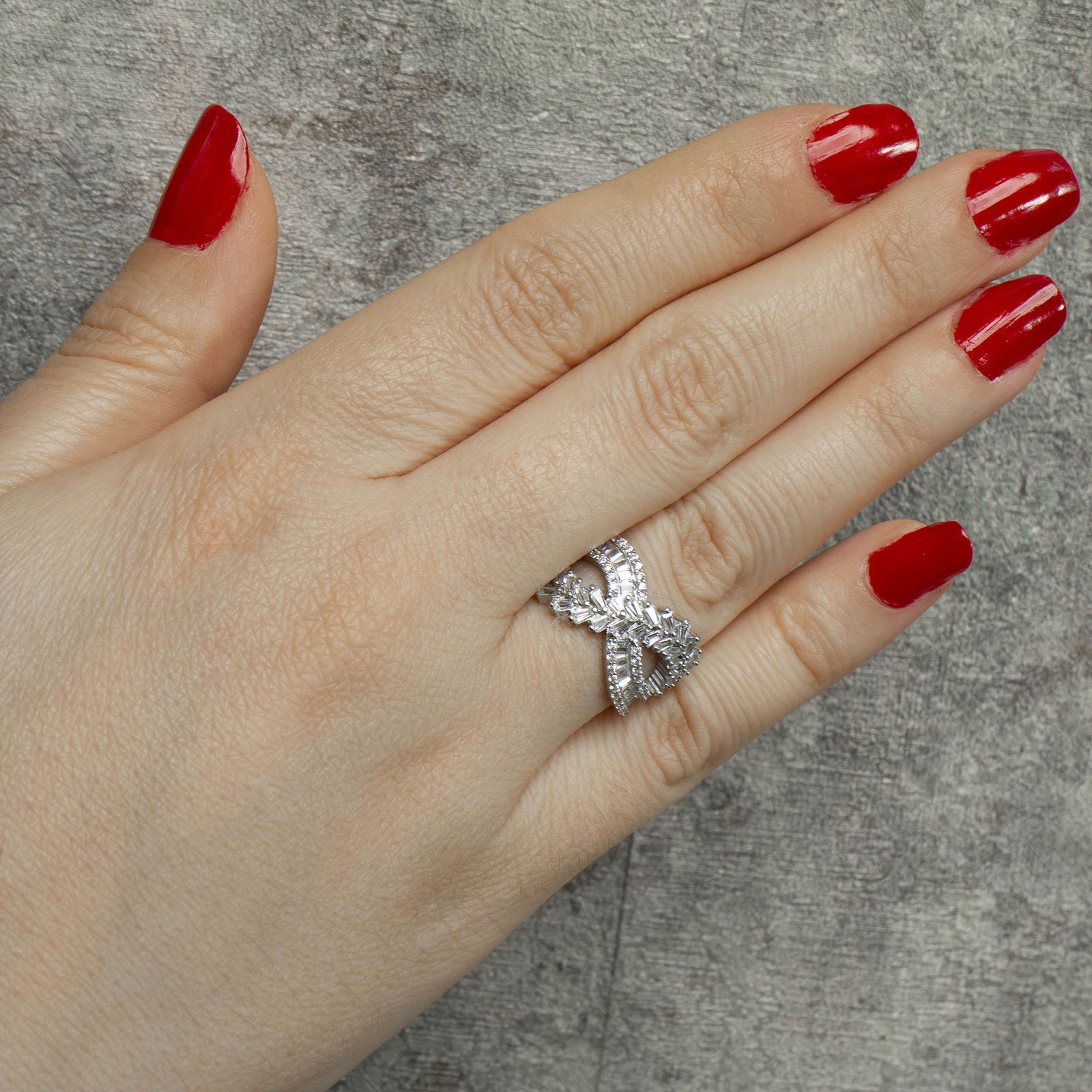 انگشتر نقره زنانه مدل AVN-R585 - - 5