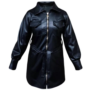 کت چرم زنانه مدل کارگو چرم کد a