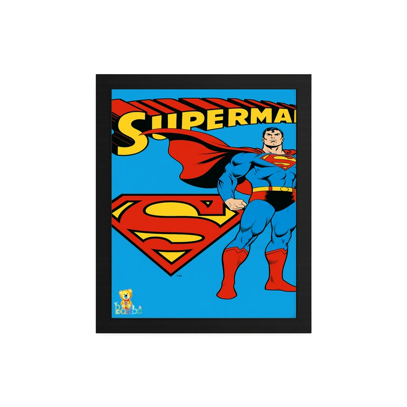 تابلو بانیبو طرح  سوپرمن کد 180 فریم مشکی