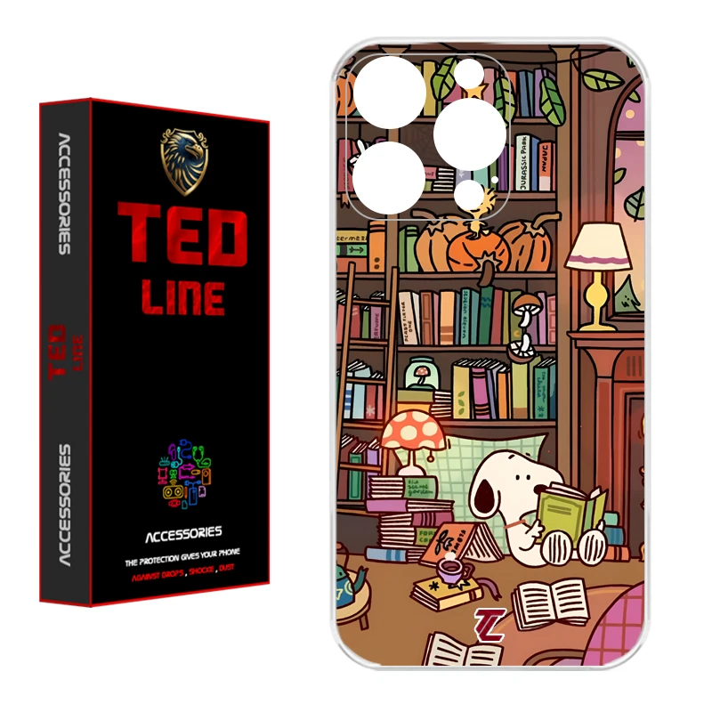 کاور تدلاین طرح اسنوپی کد 1218 مناسب برای گوشی موبایل اپل Iphone 15 Pro Max