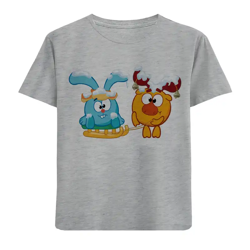 تی شرت بچگانه مدل گوزن و خرگوش F369