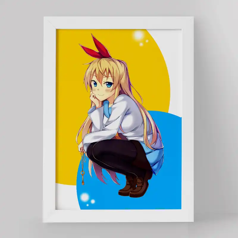 تابلو خندالو مدل انیمه عشق دروغین کد 17164