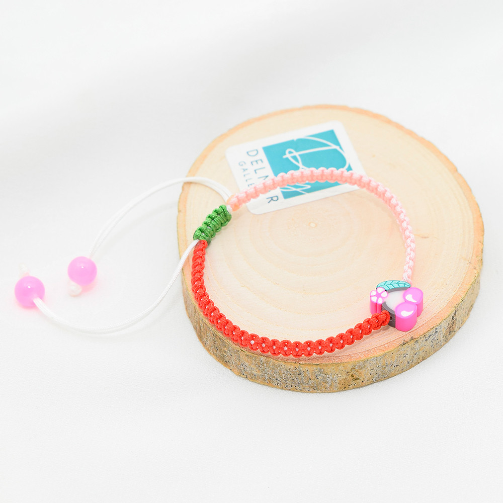 دستبند دخترانه دلنار گالری مدل گیلاس کد 01