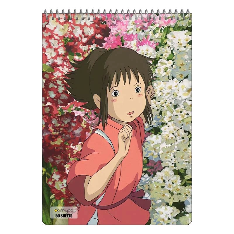 دفتر نقاشی 50 برگ سیمی کارنیکا طرح شهر ارواح Spirited Away کد 21945