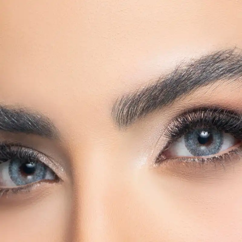 لنز چشم رویال ویژن کد 381 رنگ آبی آکوا دور دار