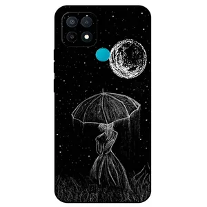 Megafone Girl and Moon 1369 Cover For Oppo A15