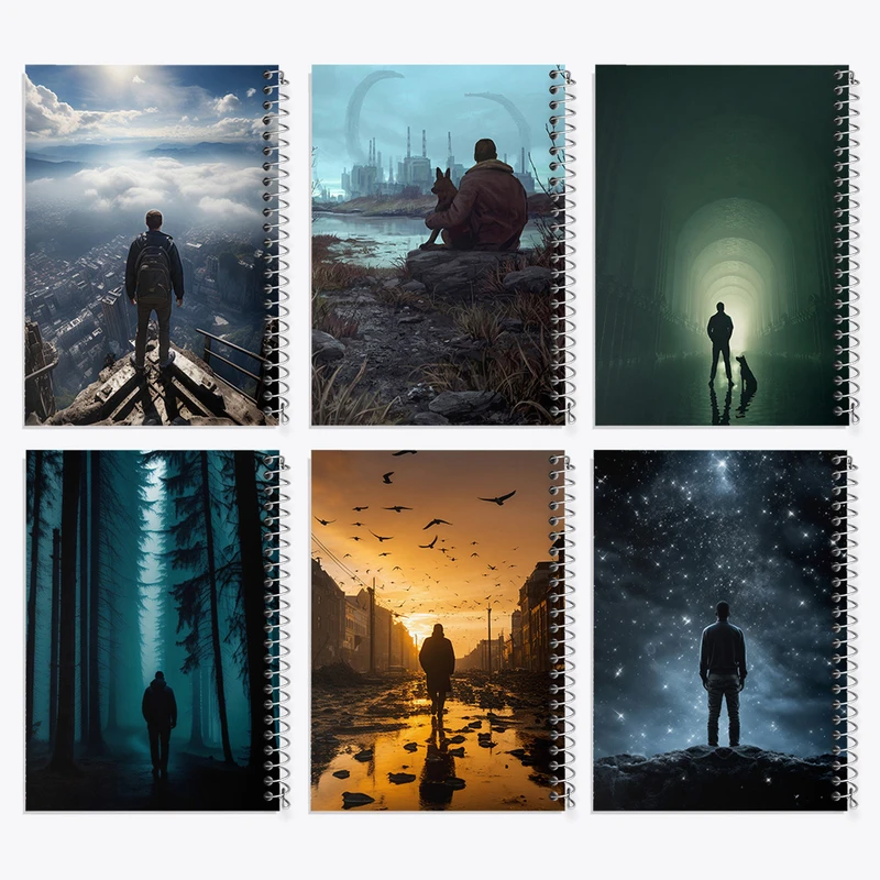 دفتر مشق 100 برگ خندالو طرح پسرانه کد 981 مجموعه 6 عددی