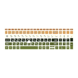 برچسب حروف فارسی کیبورد توییجین و موییجین مدل colors 19 مناسب برای لپ تاپ اچ پی Elitebook 850 G5