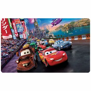 پادری مدل سه لایه طرح ماشین ها کد 1112 سایز 75x45 سانتی متر