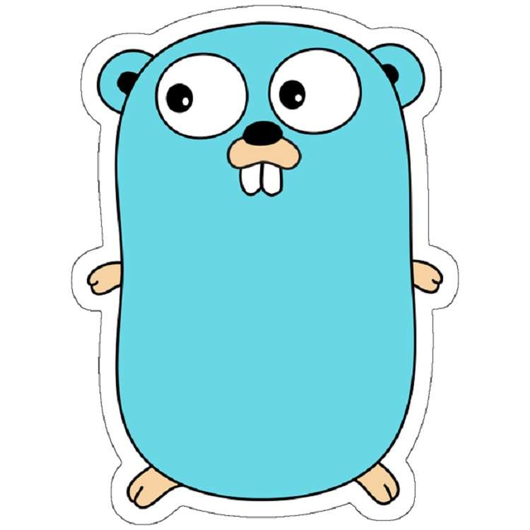 استیکر  لپ تاپ مدل Golang Gopher