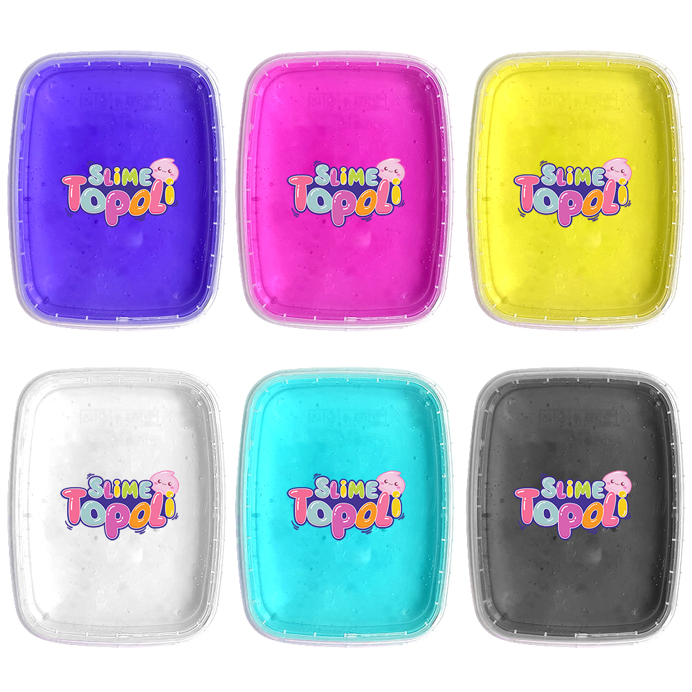 ژل اسلایم تپلی مدل Happiness ColorFul S200 بسته 6 عددی