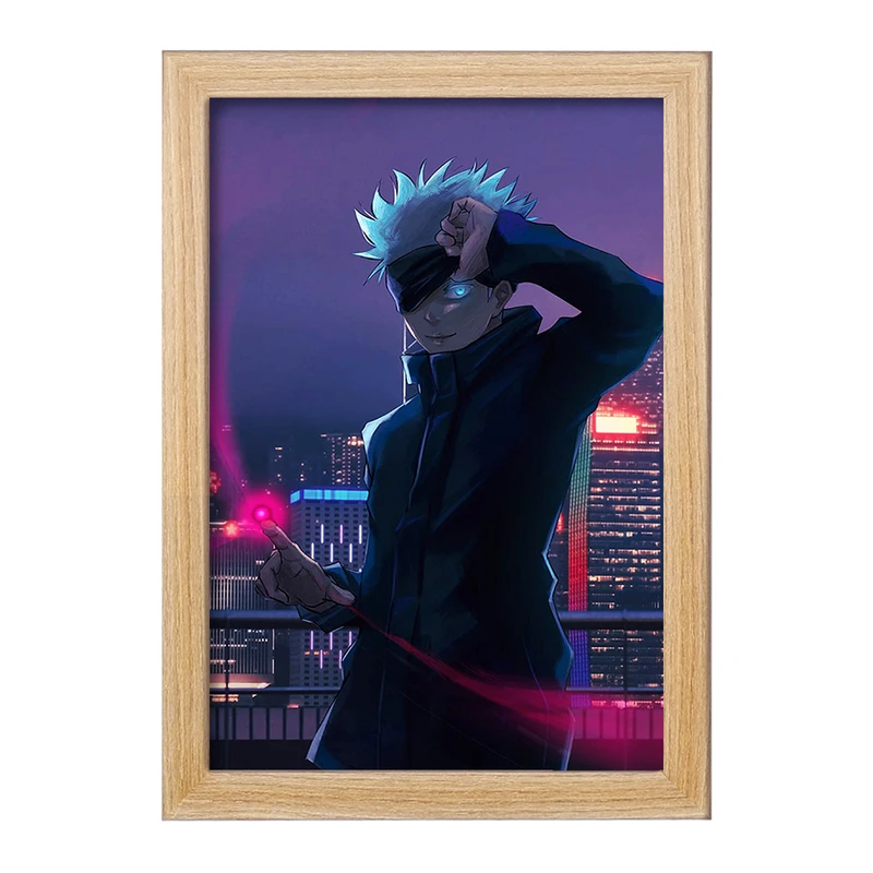 تابلو خندالو مدل گوجو ساتورو انیمه جوجوتسو کایزن کد F749