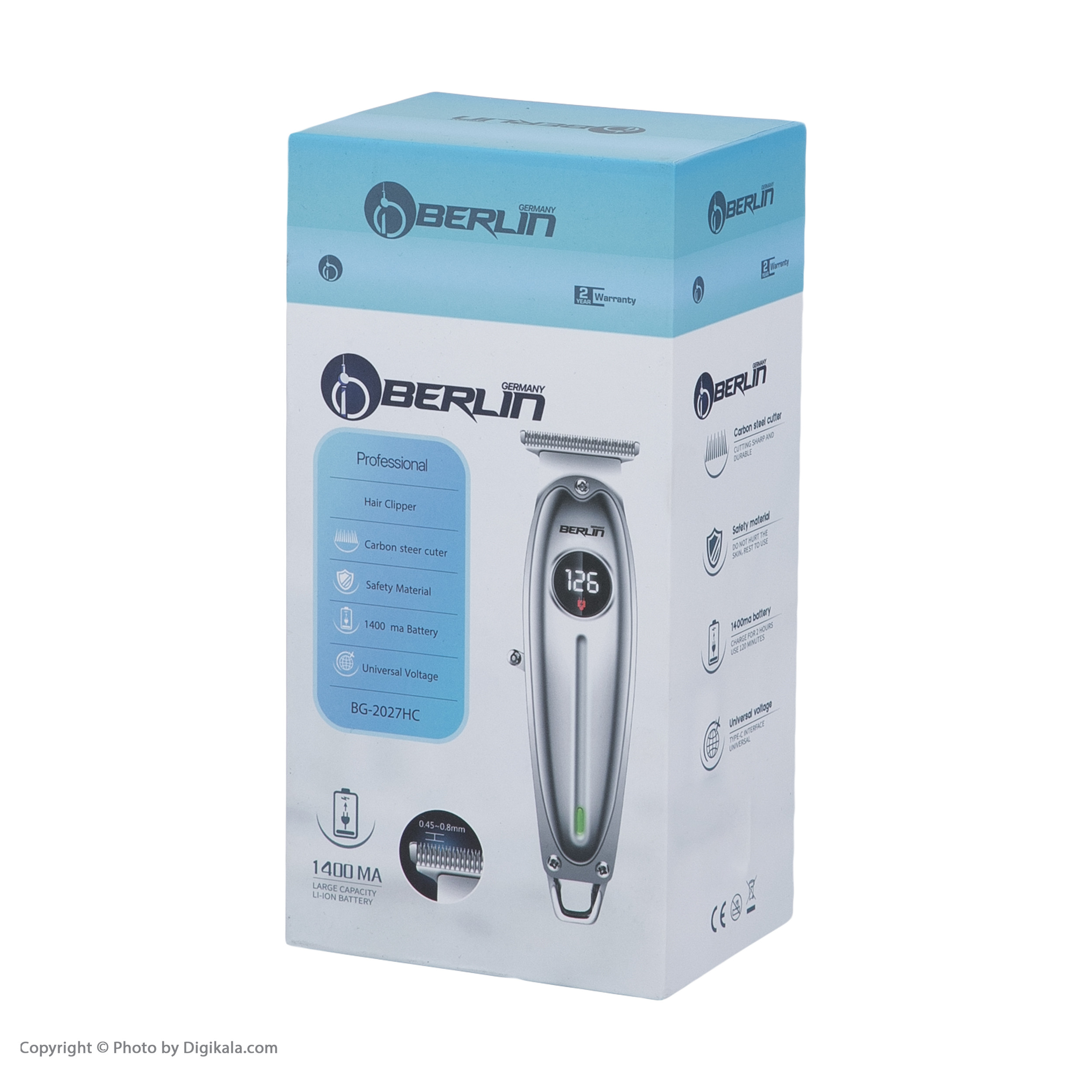 ماشین اصلاح موی سر و صورت برلین مدل BG-2027HC