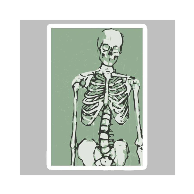 استیکر لپ تاپ و موبایل گوفی طرح اسکلت کد skl