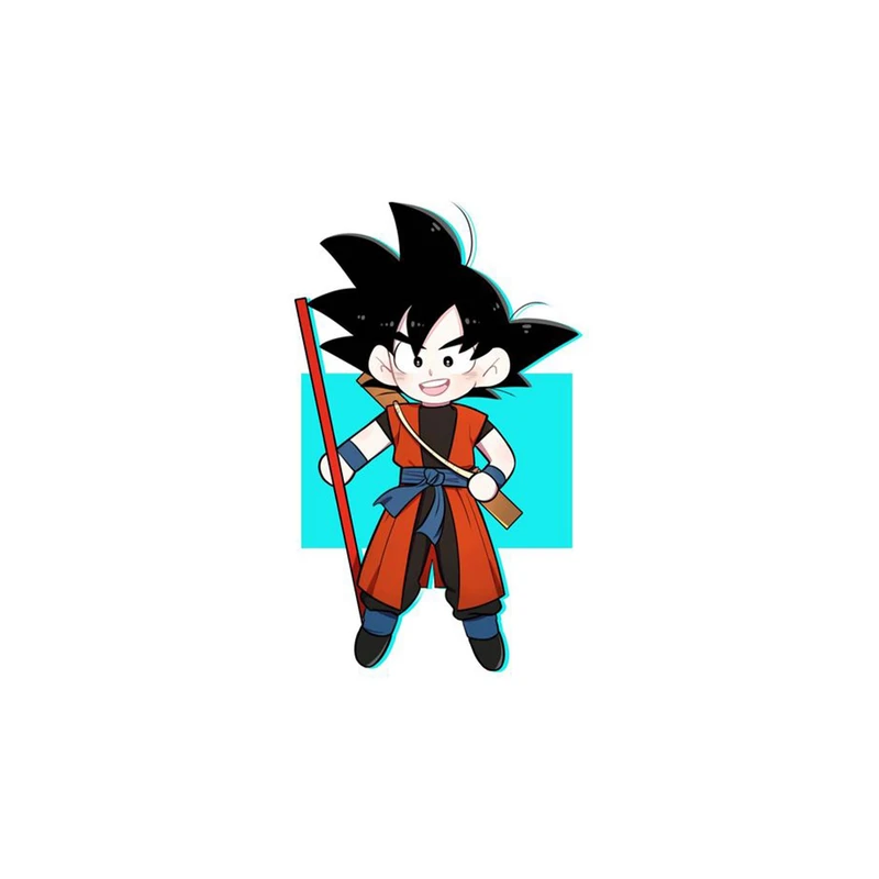 استیکر لپ تاپ و موبایل مدل انیمه طرح دراگون بال سان گوکو Dragon ball Son Goku کد 3803