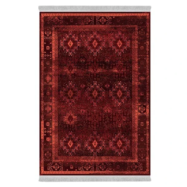 فرش پارچه‌ای دفه مدل فرشینه طرح مدرن کد 452