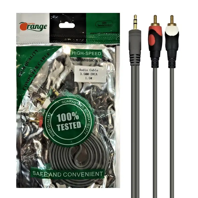 کابل تبدیل  1 به 2 AUX سنترال رنج مدل SR1 طول 1.5 متر