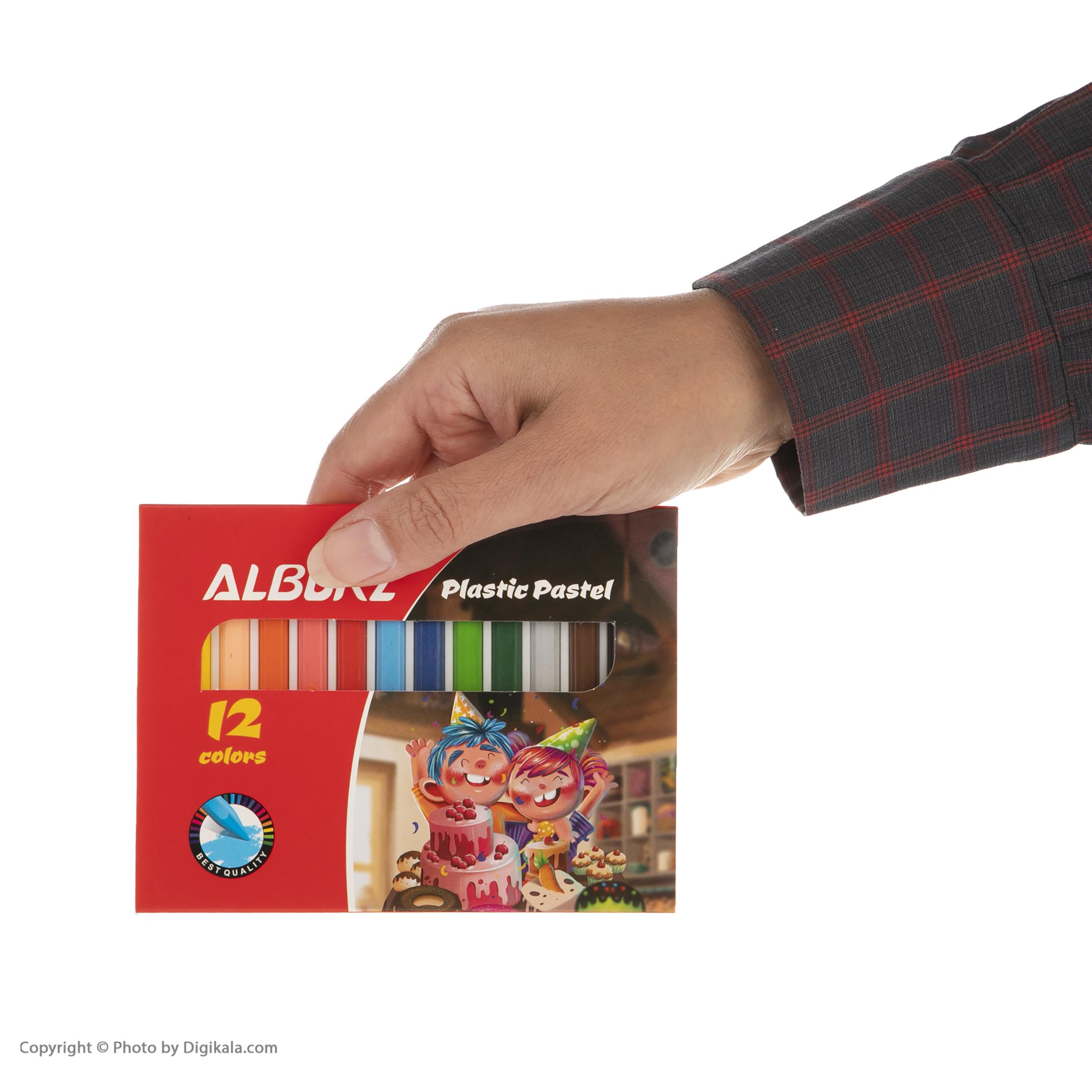 پاستل روغنی 12 رنگ البرز مدل کيک تولد