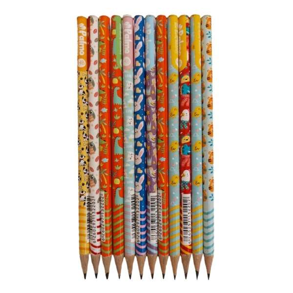 مداد پالمو طرح حیوانات بسته 12 عددی