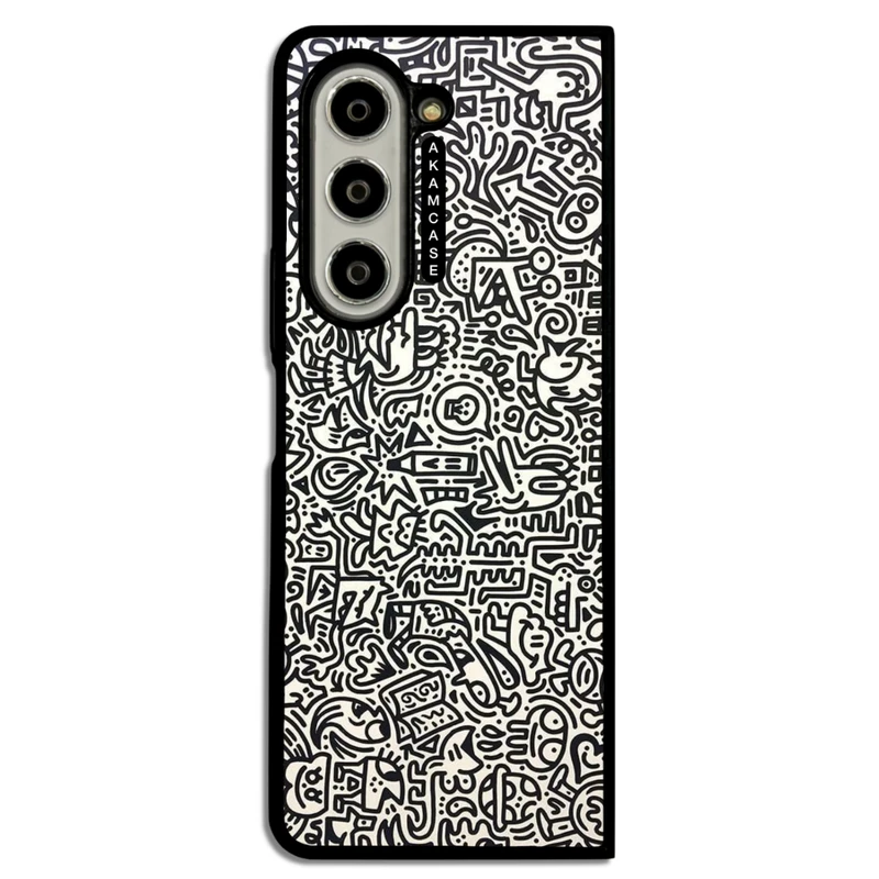 کاور آکام مدل AMC-WSGZFOLD5-DOODLE17 مناسب برای گوشی موبایل سامسونگ Galaxy Z Fold 5