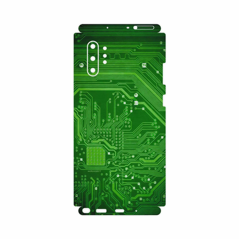 برچسب پوششی ماهوت مدل Green Printed Circuit Board-FullSkin مناسب برای گوشی موبایل سامسونگ Galaxy Note 10 Plus
