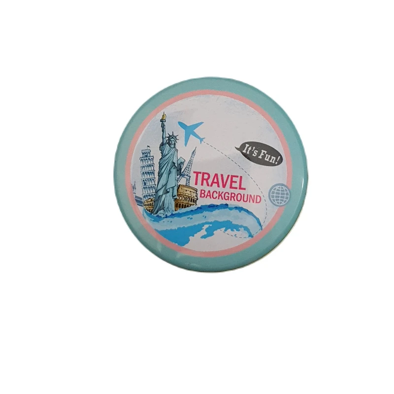 جعبه دکوری مدل قوطی فلزی طرح Travel کد 7
