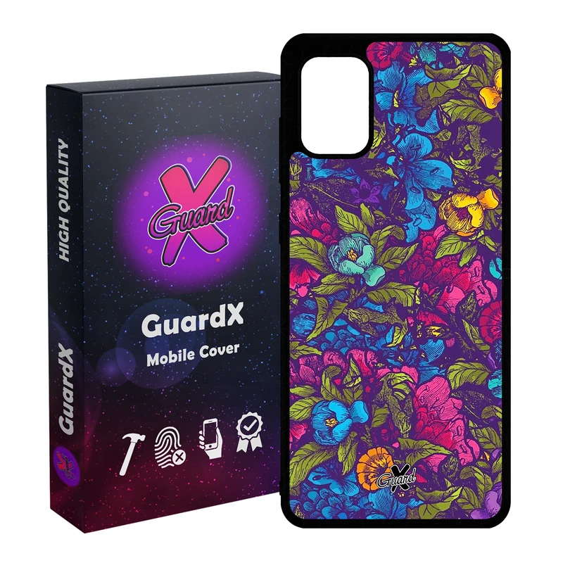 کاور گارد ایکس طرح Flower مدل Glass10224 مناسب برای گوشی موبایل سامسونگ Galaxy A51