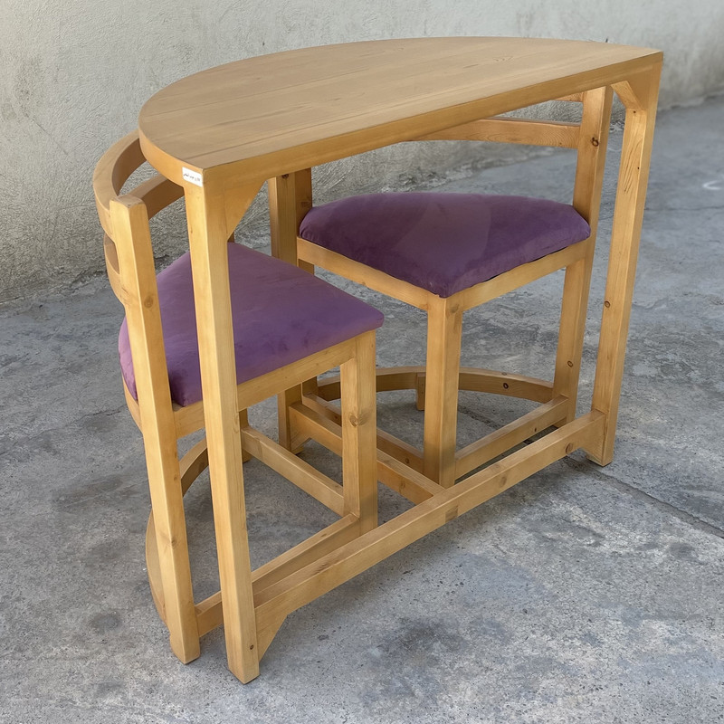 میز و صندلی ناهارخوری 2 نفره گالری چوب آشنایی مدل Khod-657