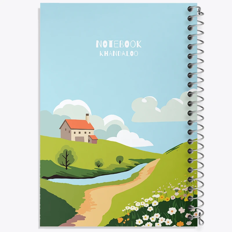 دفتر لیست خرید 50 برگ خندالو طرح منظره طبیعت کد N1518