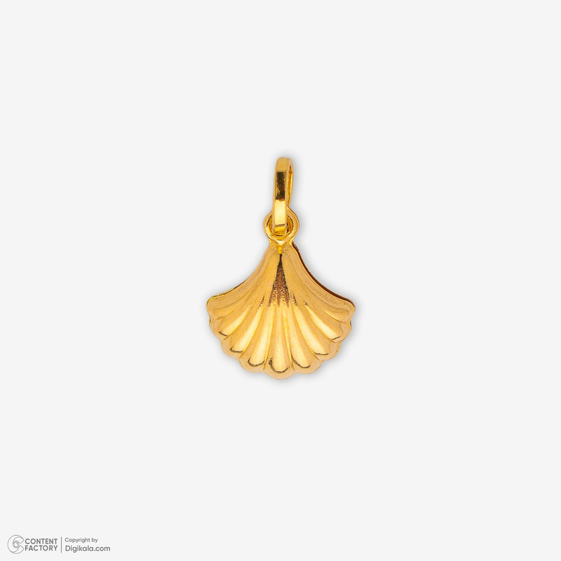 آویز گردنبند طلا 18 عیار زنانه طلای صداقت طرح صدف کد PE-SA1