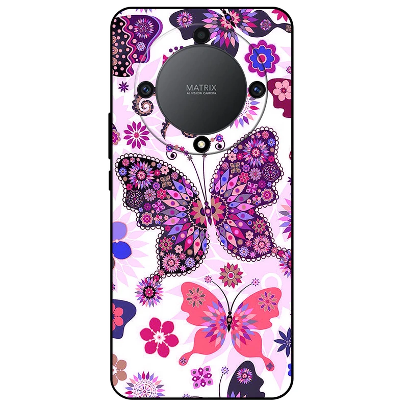 کاور مگافون طرح پروانه مدل 6356 مناسب برای گوشی موبایل آنر Magic 5 Lite      