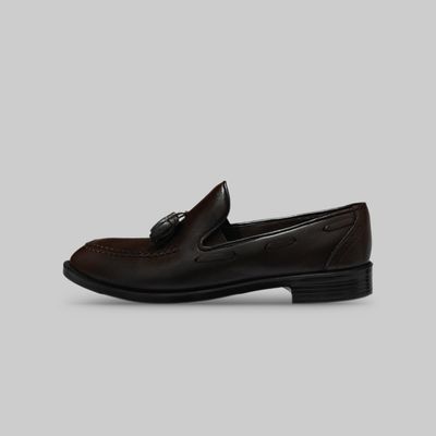 کفش رسمی مردانه چرم تبریز مدل Tassel Loafer RN100